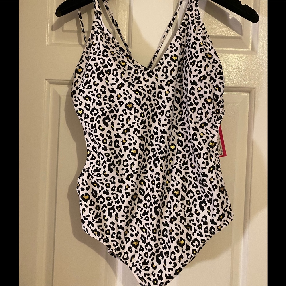 Leopard print bathing suit